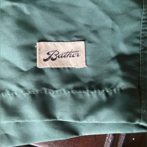 BATHER Solid Pine Swim Trunks Size XL Forest Green Swimsuit New NWT $90 MSRP - Picture 8 of 8